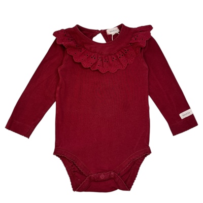 Červené body s krajkou NEWBIE