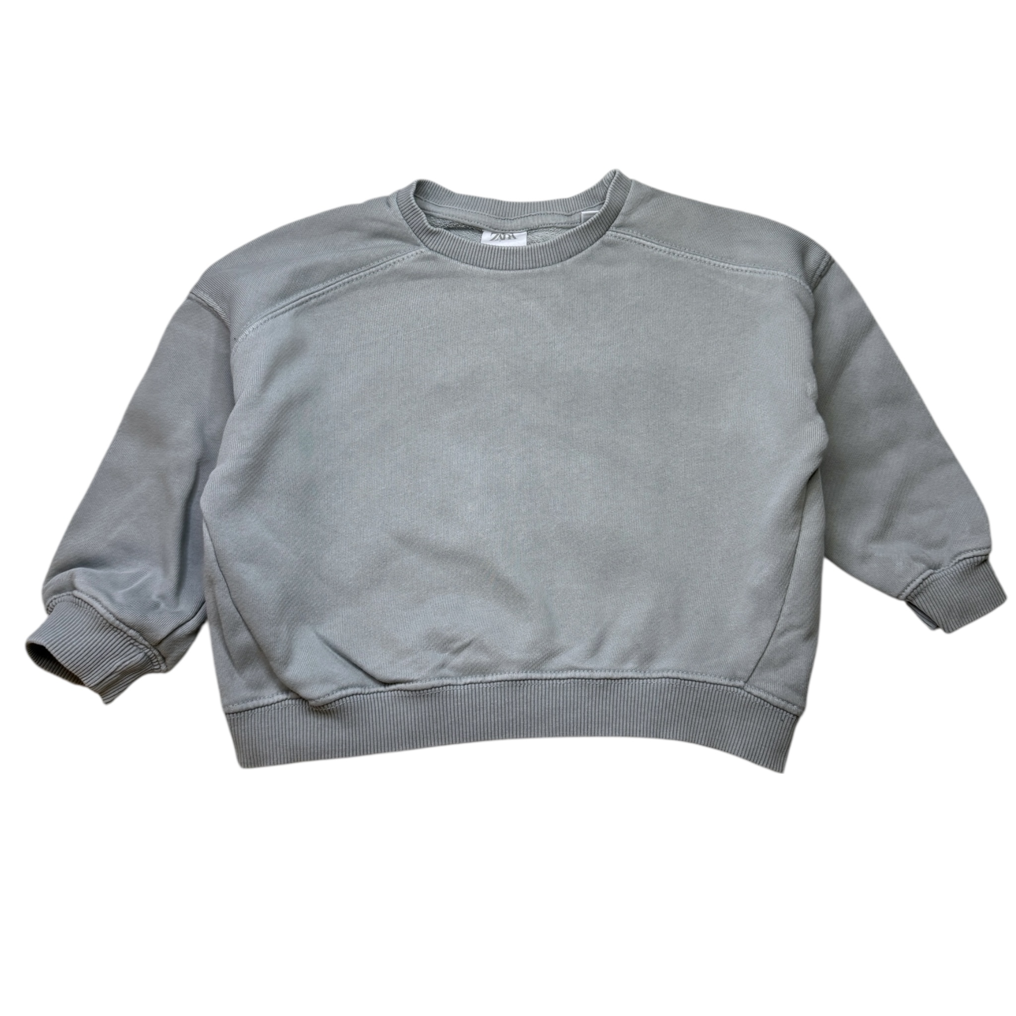 Šedomodrá oversize mikina ZARA