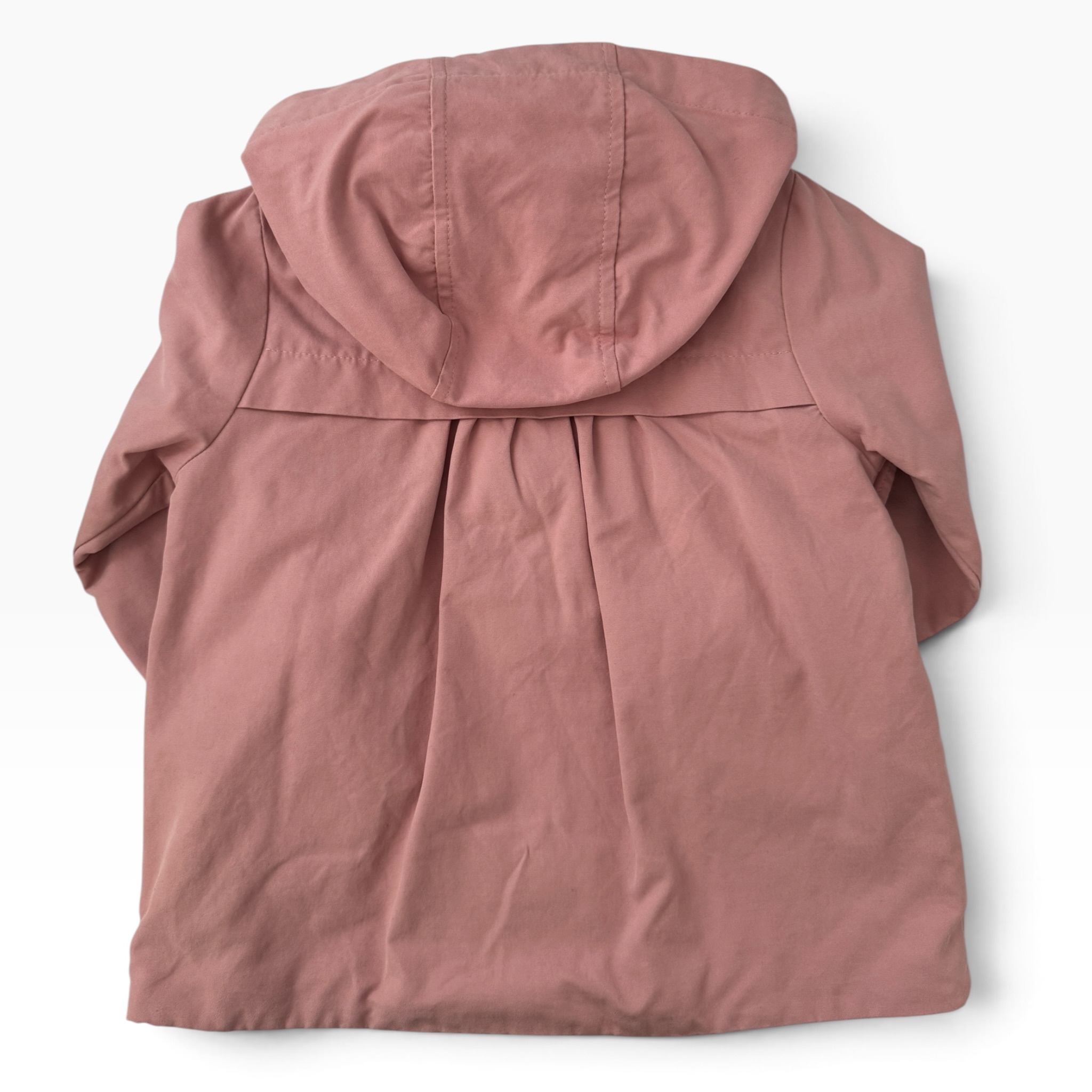 Růžová přechodová bunda s volánky Lindex