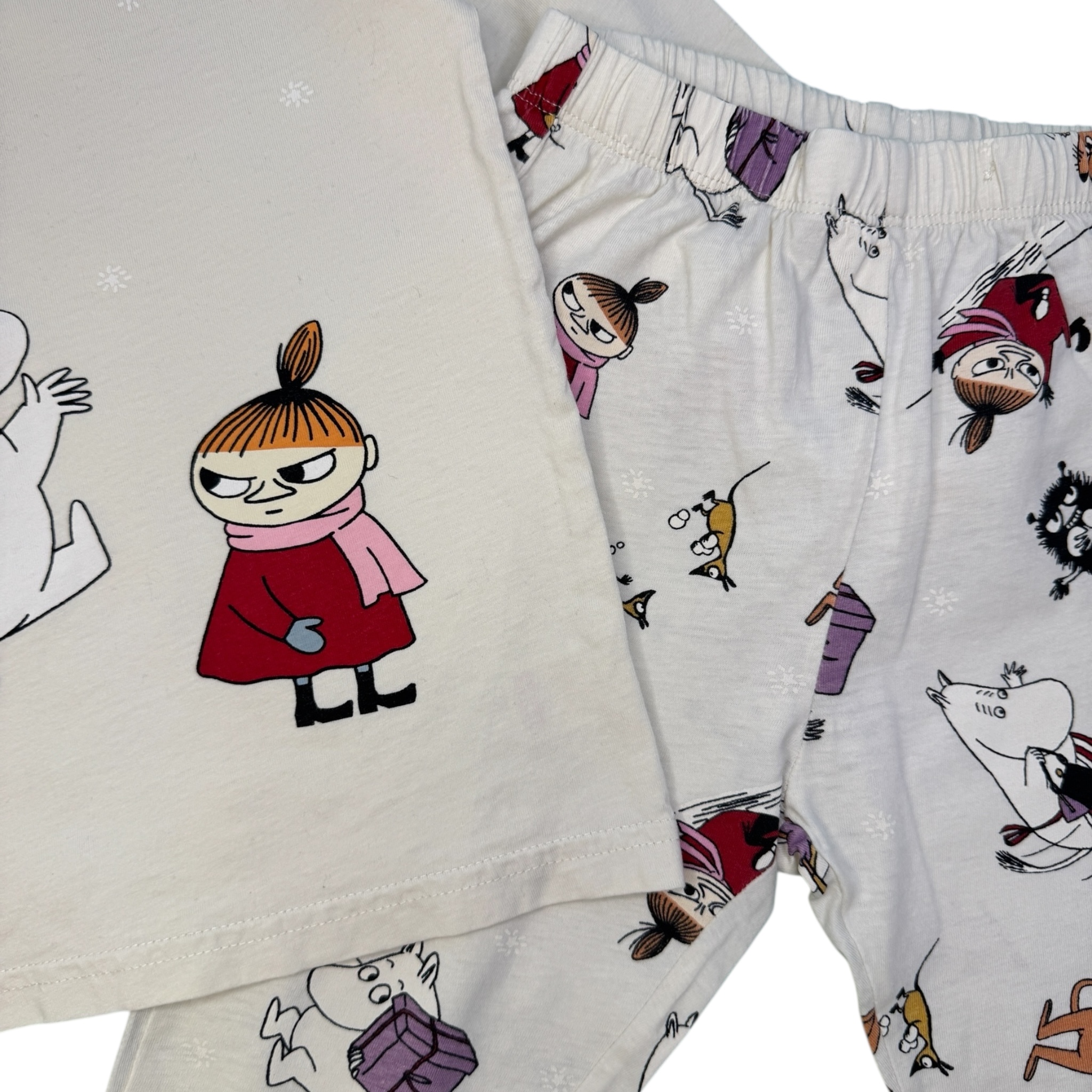 Krémová pyžamová souprava Moomin Lindex