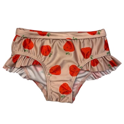 Růžový spodní dál plavek s jahodami H&M