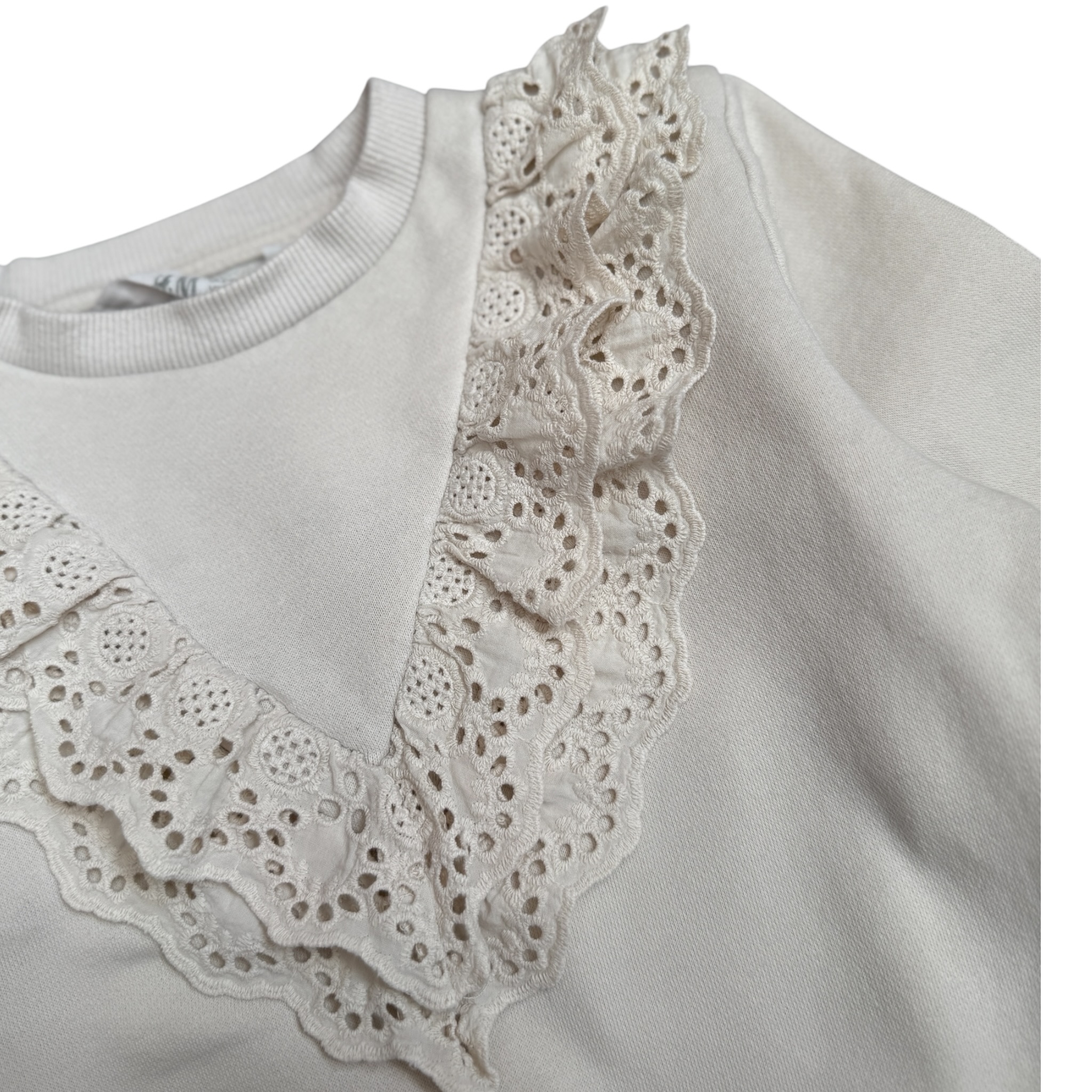 Béžová mikina s volánky H&M