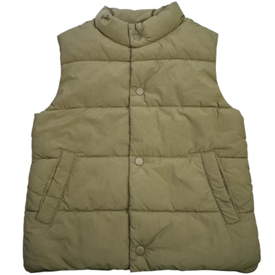 Khaki vesta na cvočky ZARA