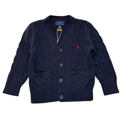 Tmavěmodrý pletený svetr POLO RALPH LAUREN