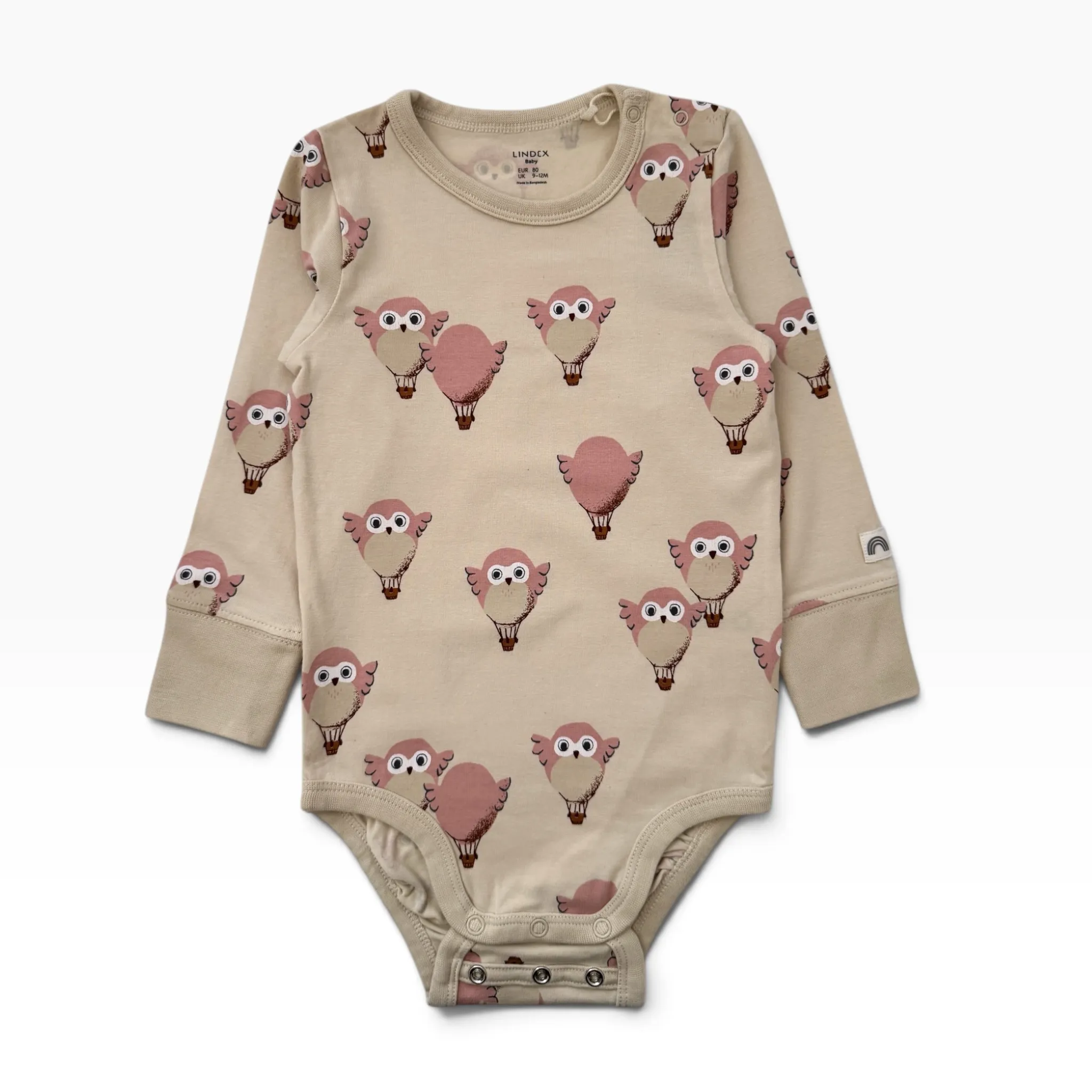 Krémové body s růžovými zvířecími balóny Lindex