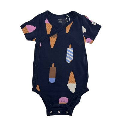 Tmavěmodré body s motivem zmrzlin Lindex