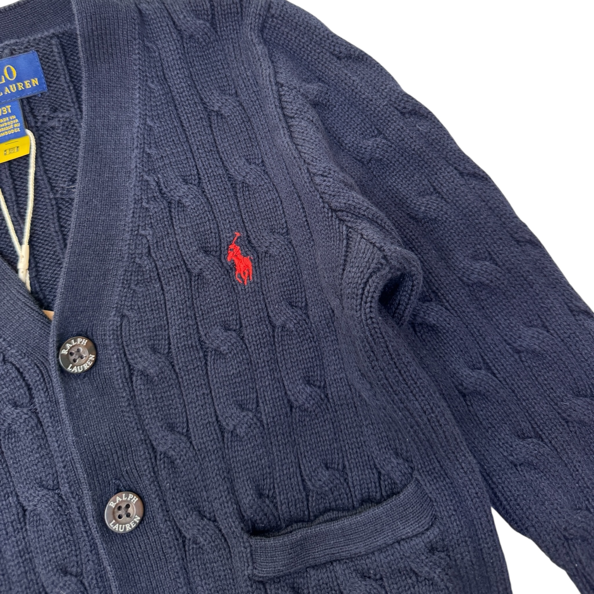 Tmavěmodrý pletený svetr POLO RALPH LAUREN
