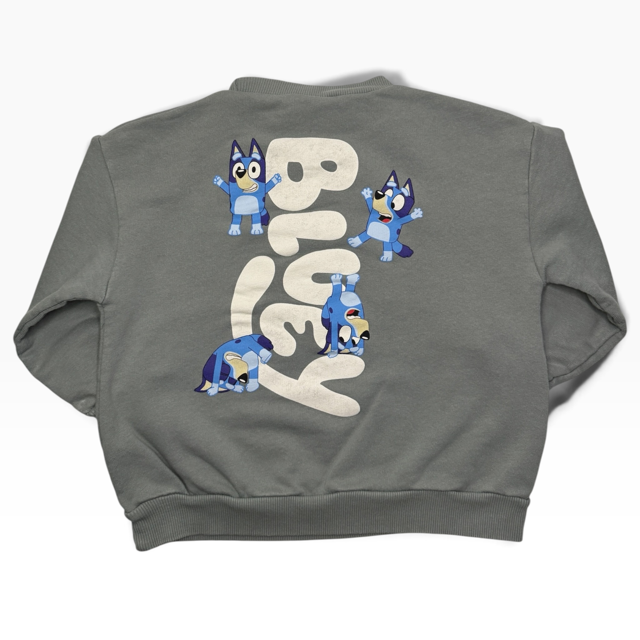 Modrošedá oversize mikina s BLUEY ZARA