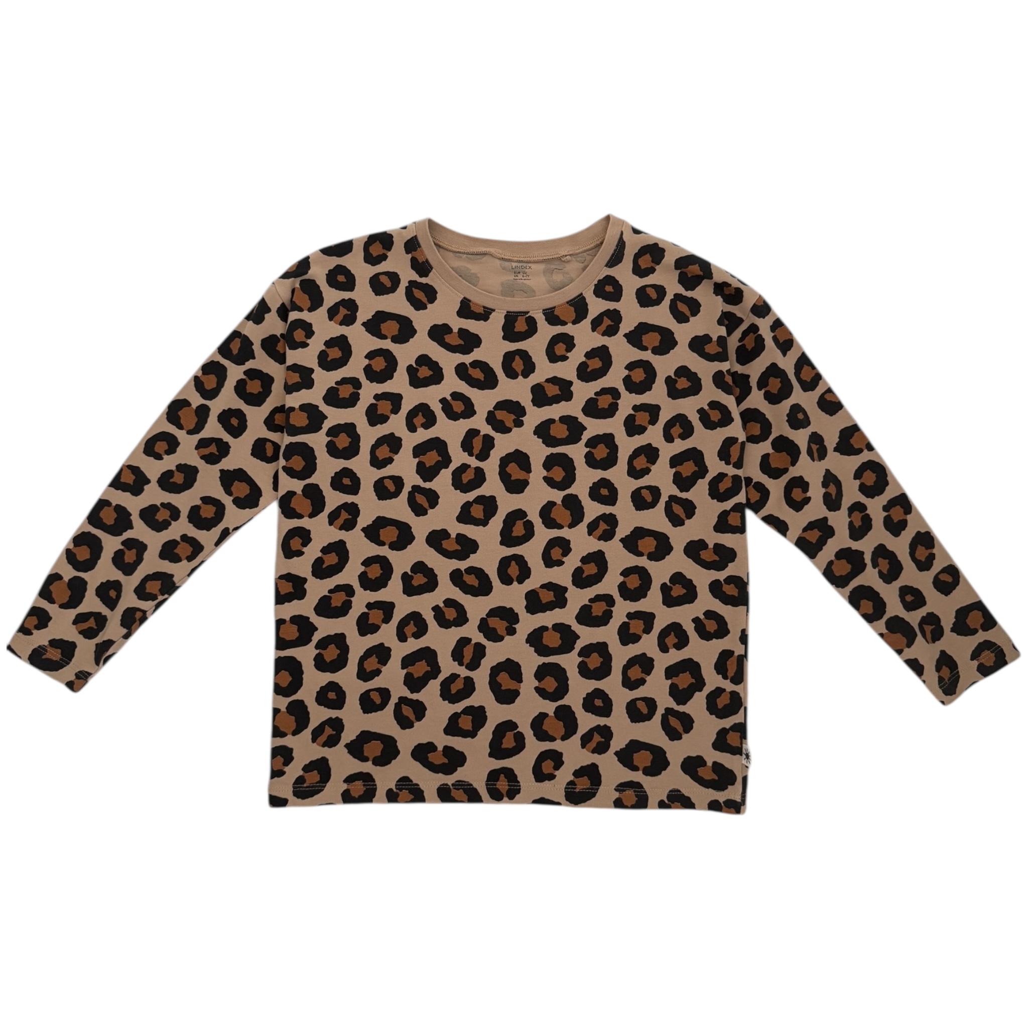 Béžové triko s leopardím vzorem Lindex
