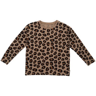 Béžové triko s leopardím vzorem Lindex