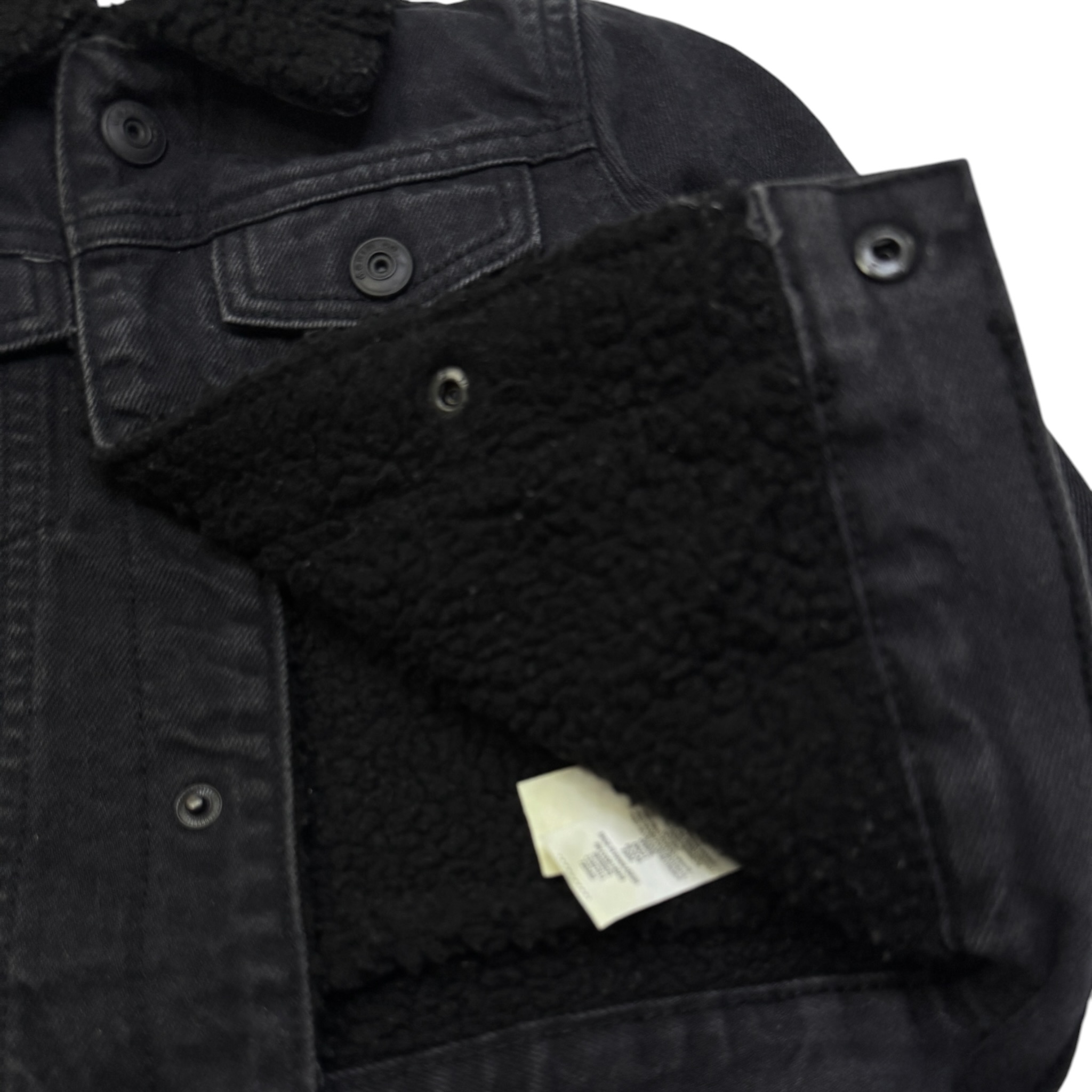 Tmavošedá riflová bunda s beránkem Denim Co