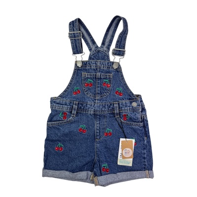 Modré kraťasy s laclem s třešněmi Denim Co.