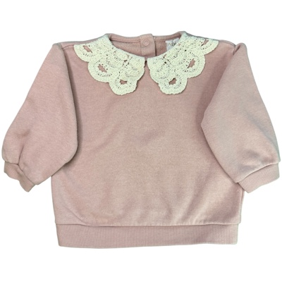 Růžová mikina s límečkem H&M