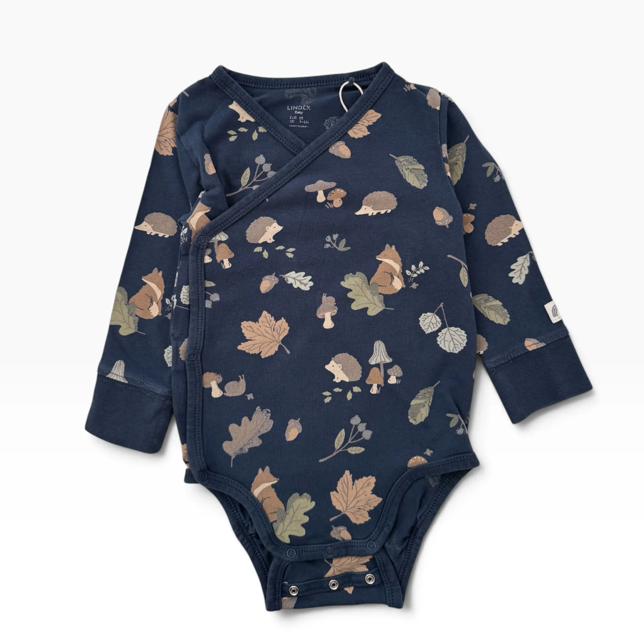 Tmavěmodré body s lesním vzorem Lindex