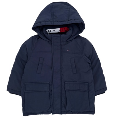 Tmavěmodrá zimní bunda Tommy Hilfiger