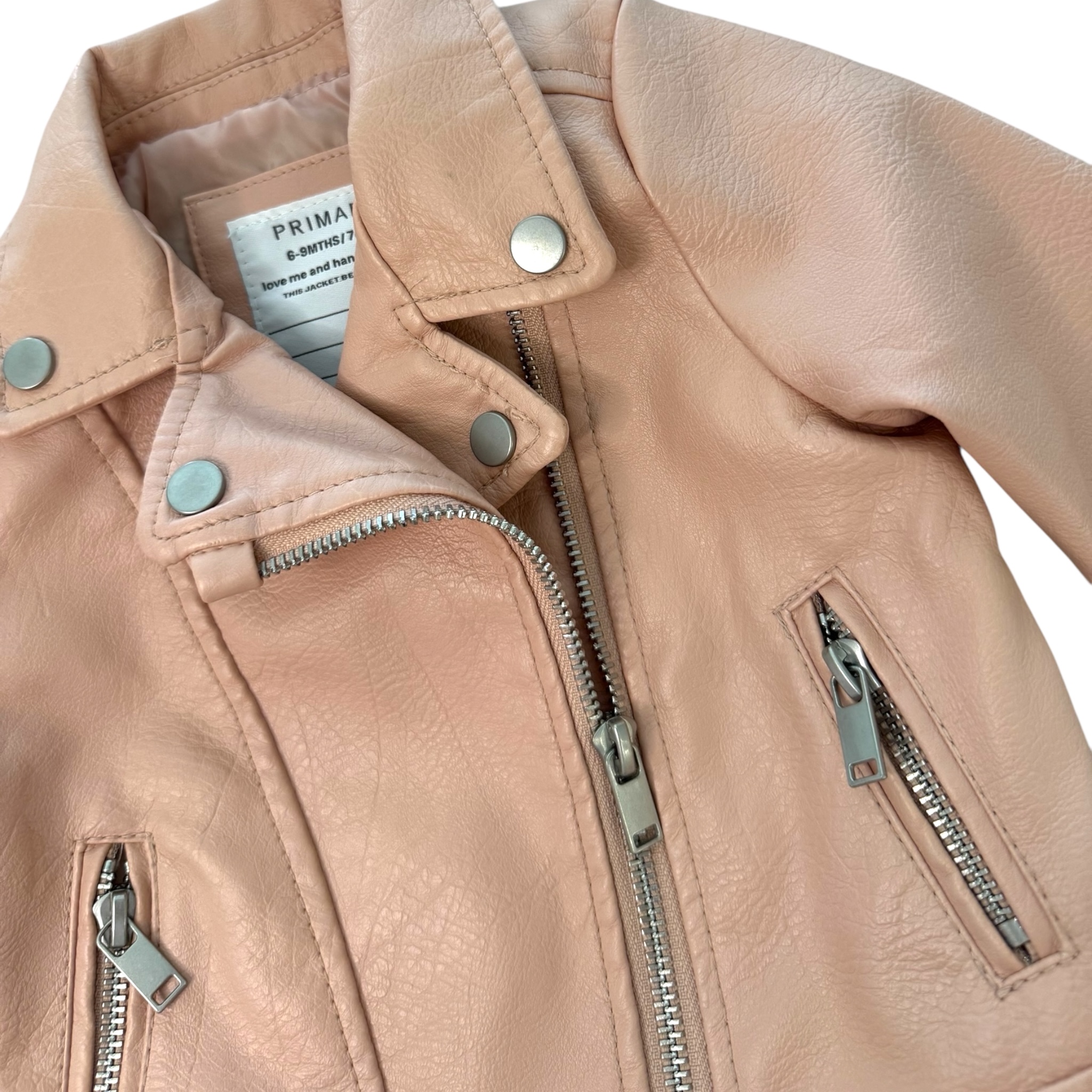 Růžový koženkový křivák PRIMARK