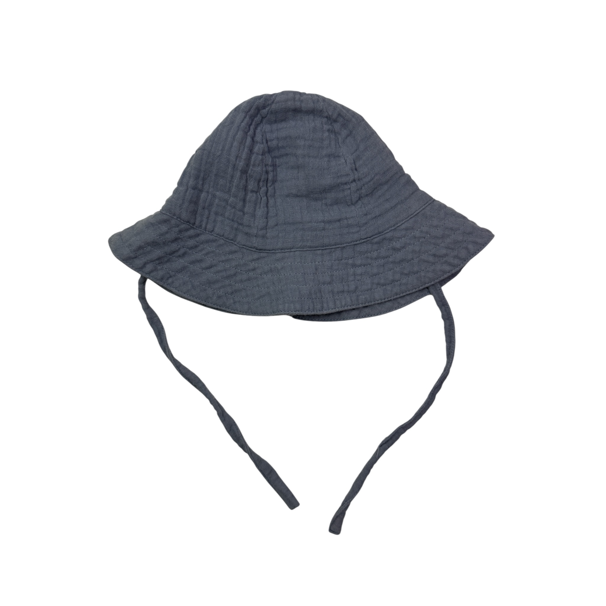 Modrý mušelínový letní klobouk Lindex