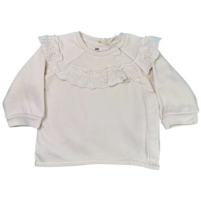Krémová mikina s krajkou H&M