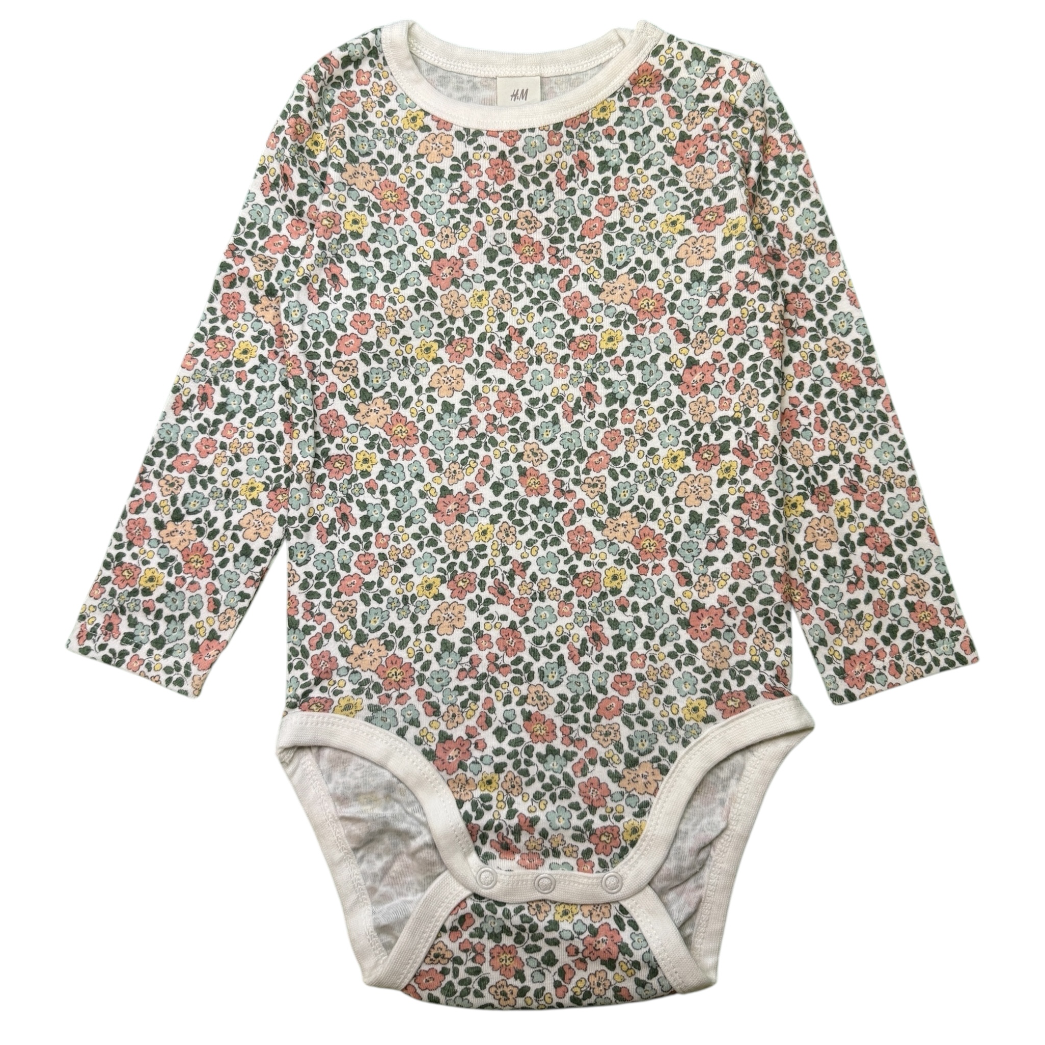Bílé body se vzorem květin H&M