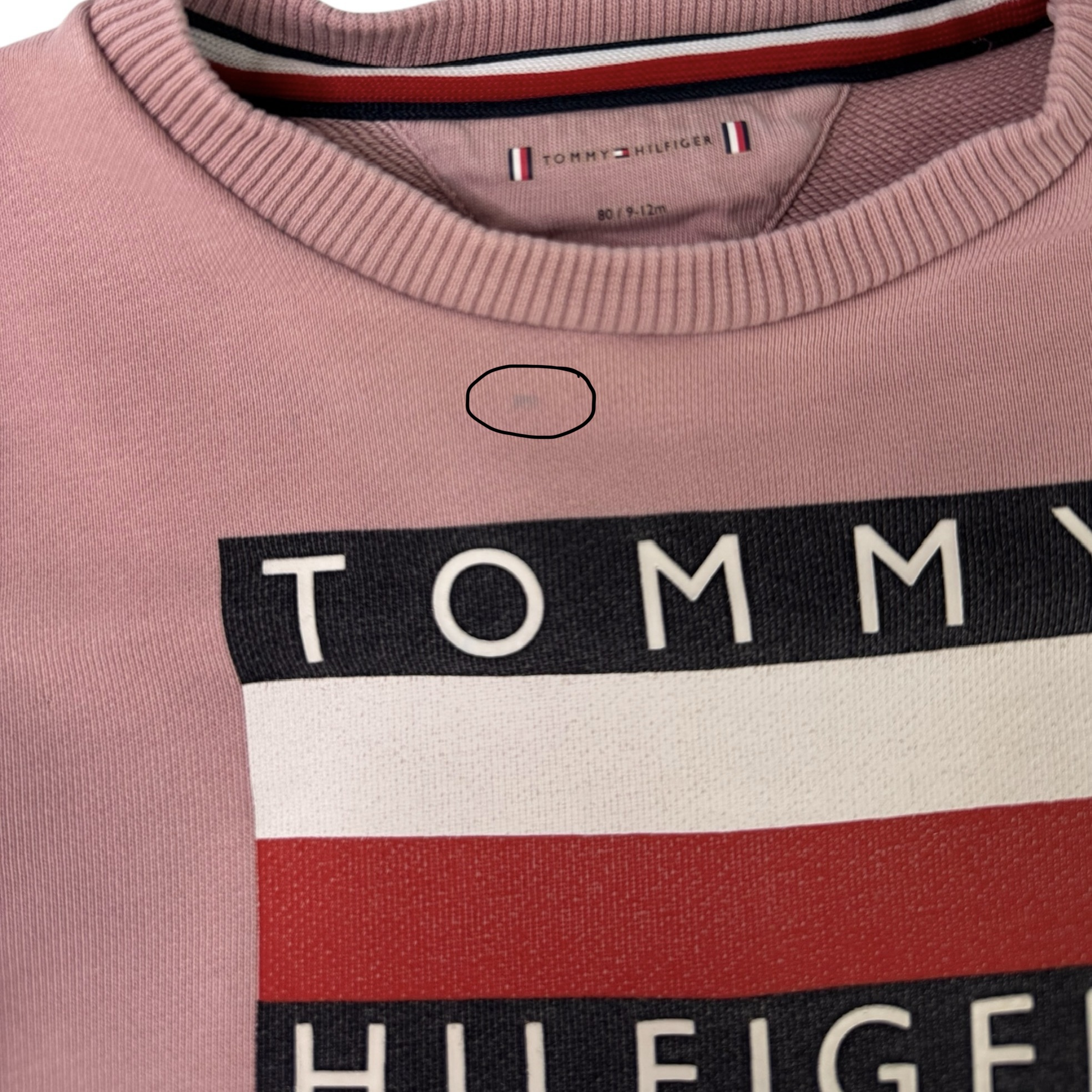 Růžový mikina s logem Tommy Hilfiger