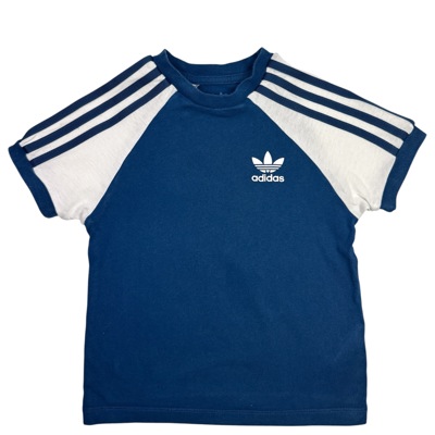 Petrolejové tričko s pruhy ADIDAS