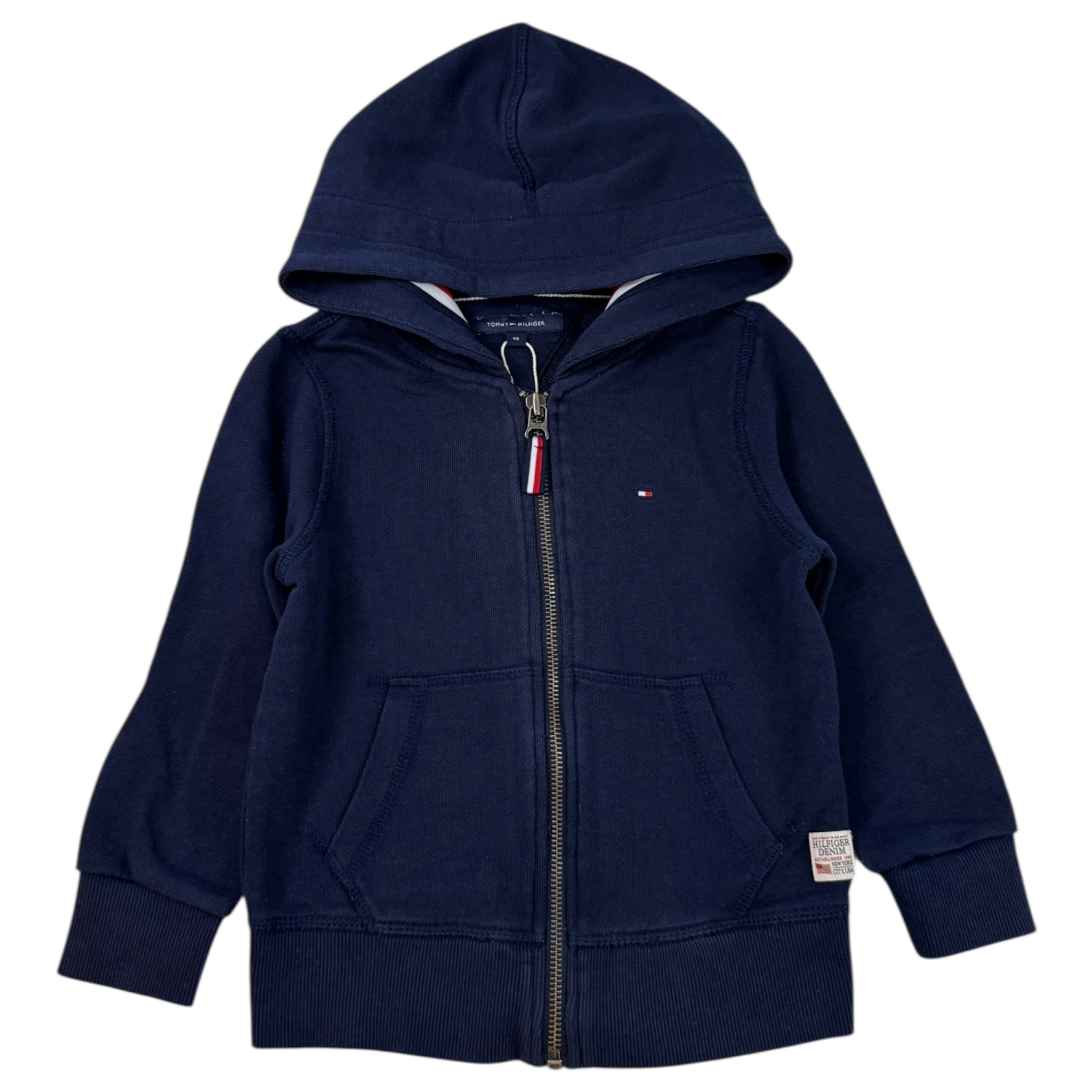 Tmavěmodrá mikina na zip Tommy Hilfiger