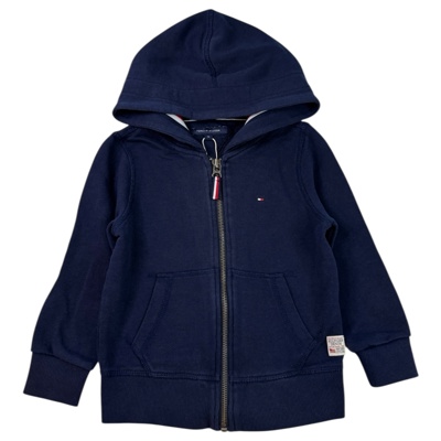 Tmavěmodrá mikina na zip Tommy Hilfiger