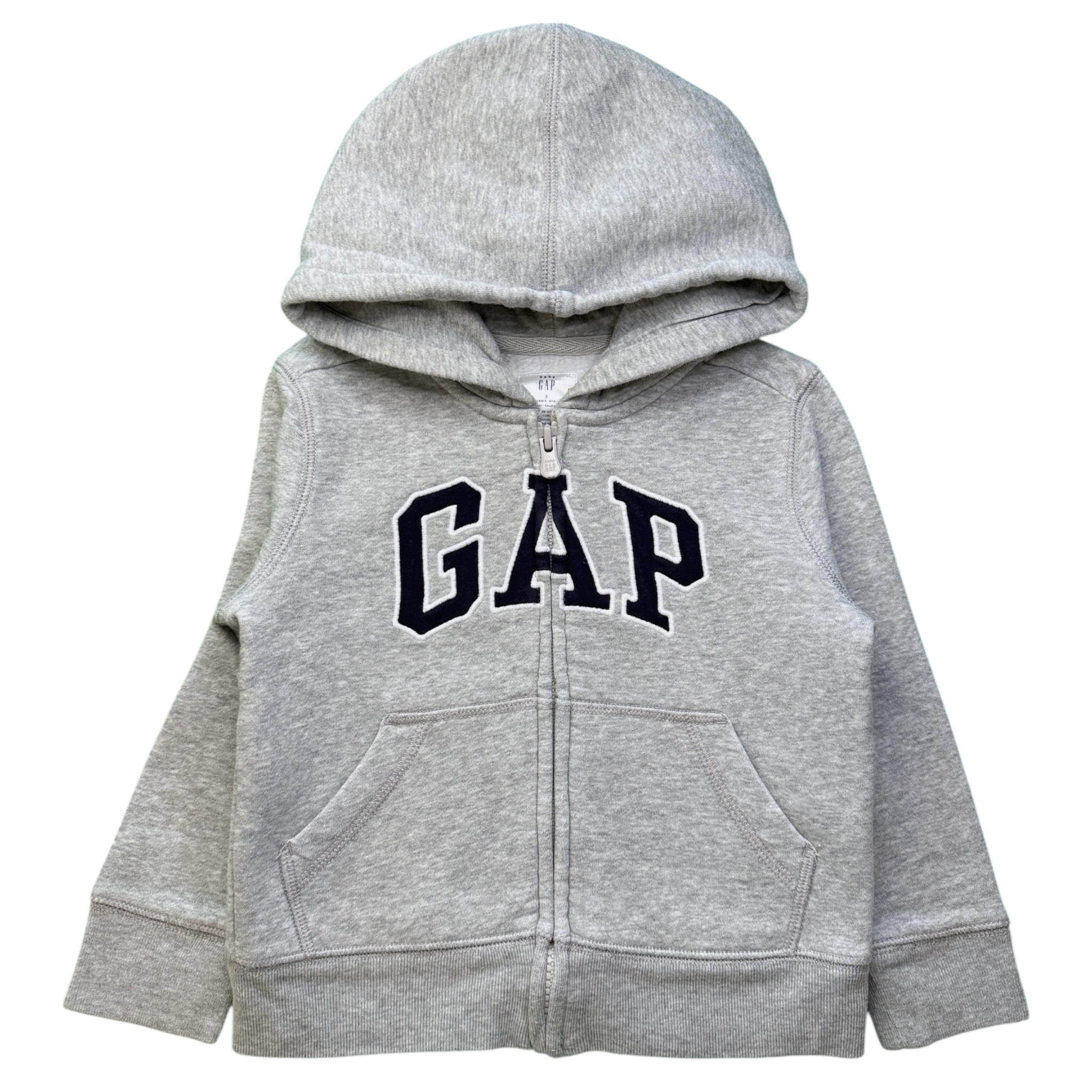 Šedá mikina na zip GAP