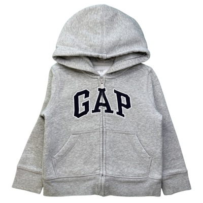 Šedá mikina na zip GAP