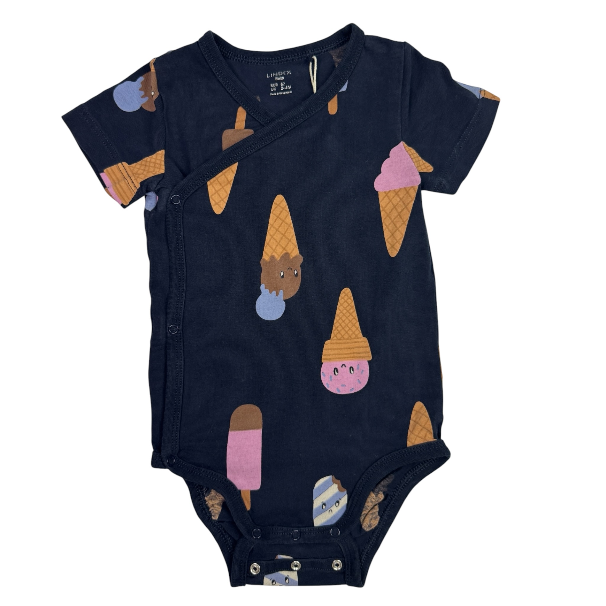 Tmavěmodré body s motivem zmrzlin Lindex