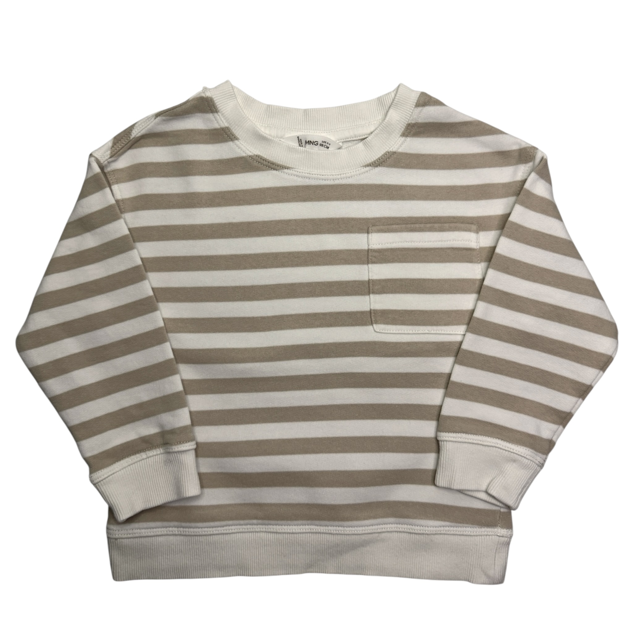 Pruhovaná oversize mikina MANGO