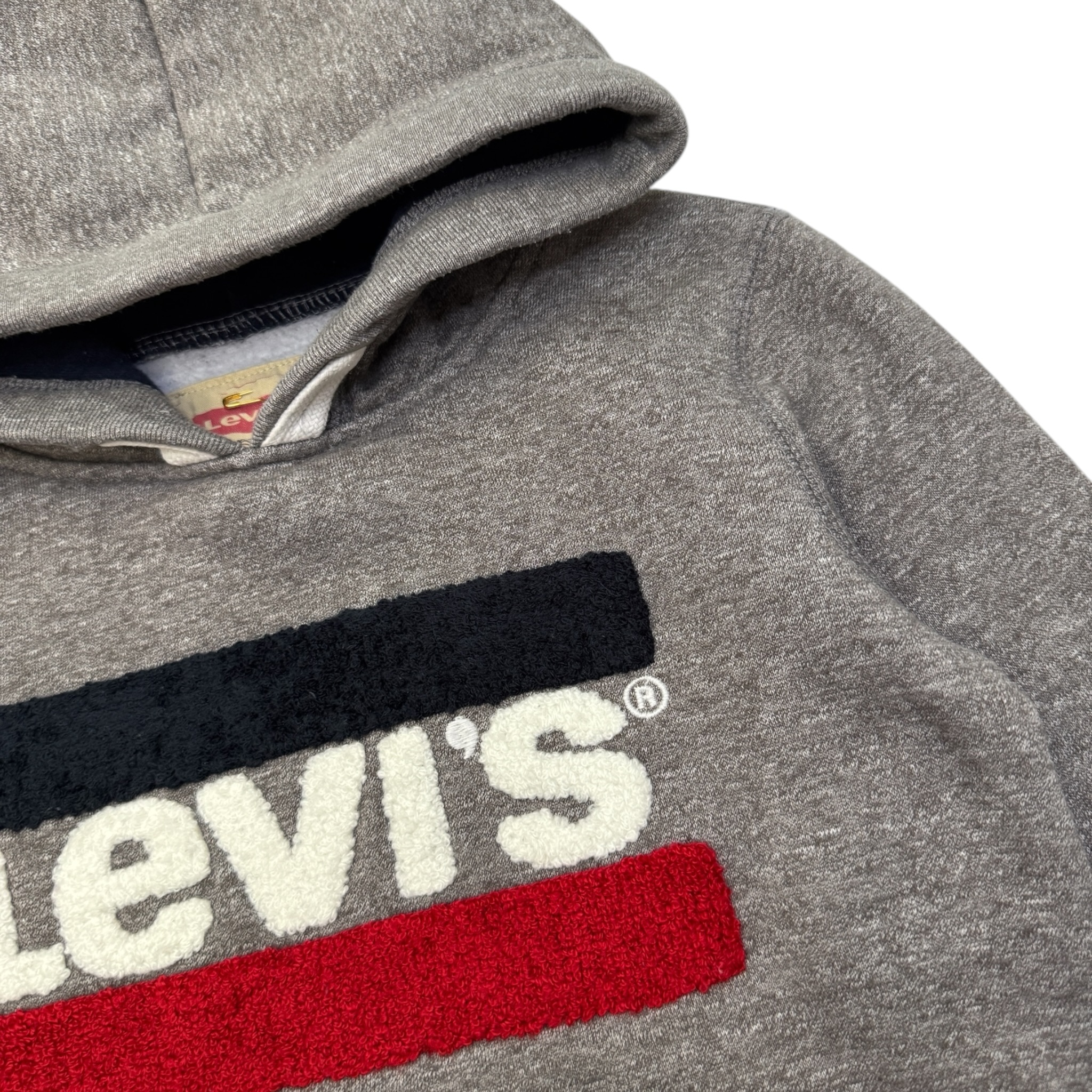 Šedá mikina s kapucí a logem Levi's